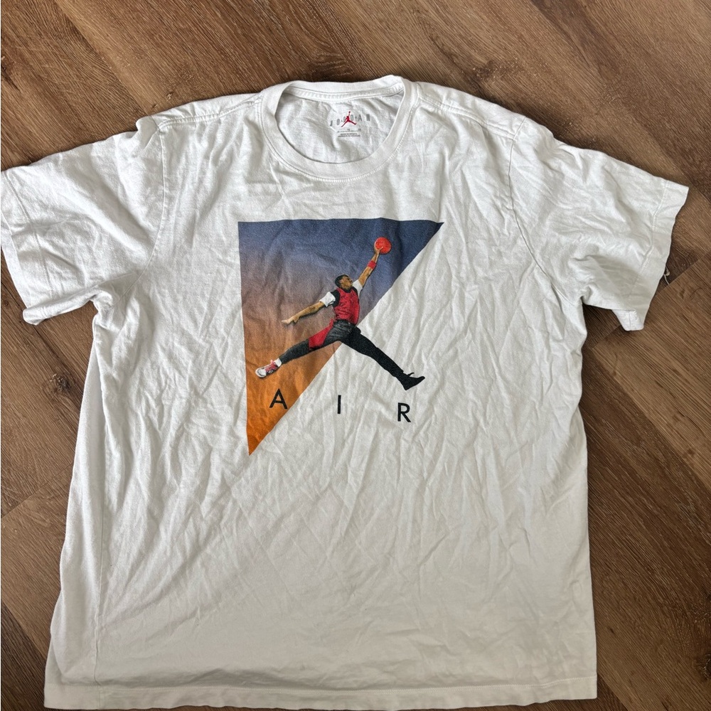 Jordan White Short-Sleeve Air Graphic T-Shirt